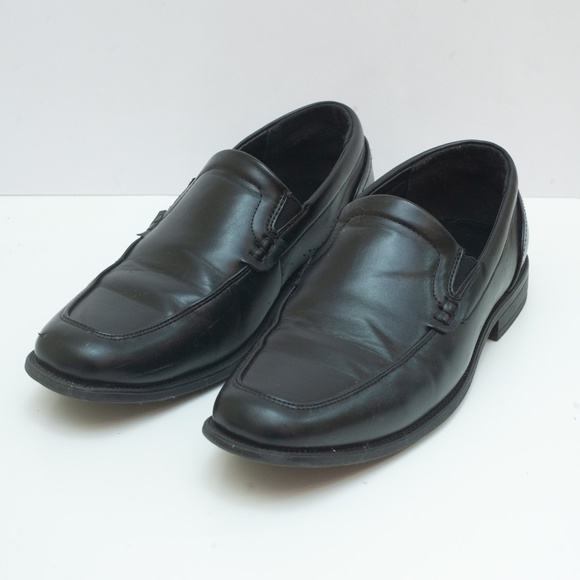 Boys Perry Ellis Portfolio Sammy Dress Slip On Black Shoes Size Big Boy 5 - Picture 1 of 8